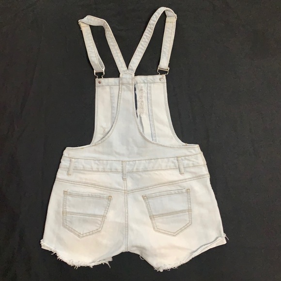Distressed Denim Overalls - Picture 4 of 5
